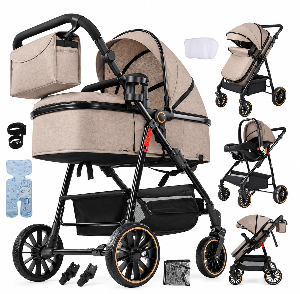 Poussette bébé 3-en-1 | Lüma Prestige