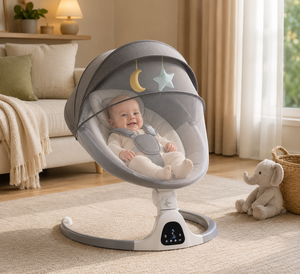 Fauteuil bébé berceau à bascule électrique | Lüma Stars