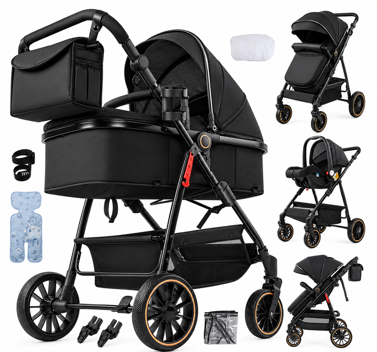 Poussette bébé 3-en-1 | Lüma Prestige