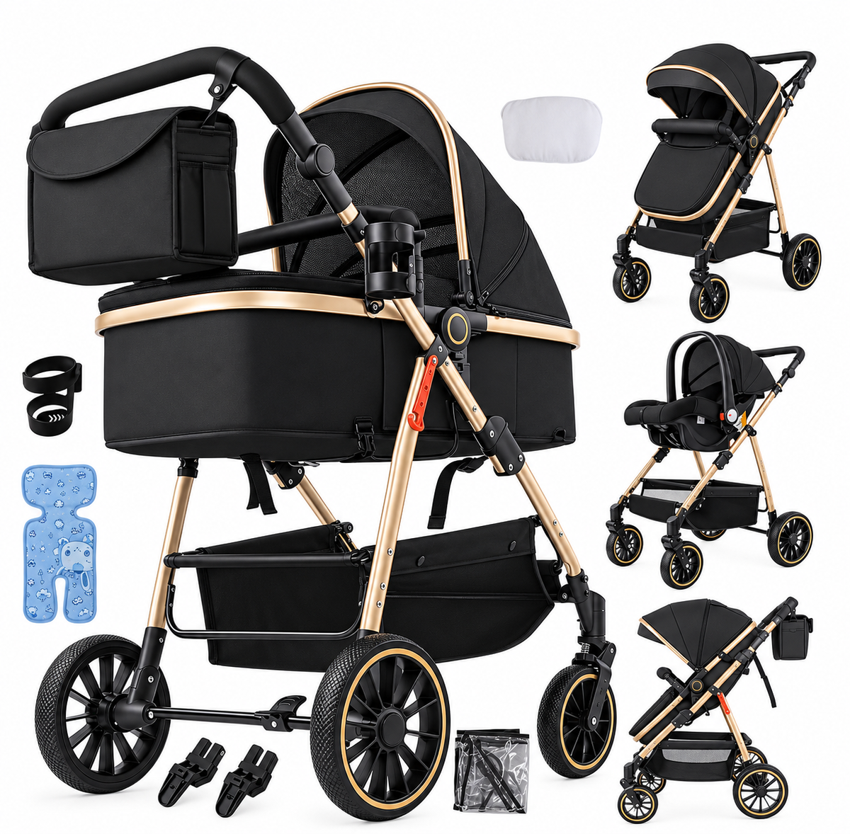 Poussette bébé 3-en-1 | Lüma Prestige