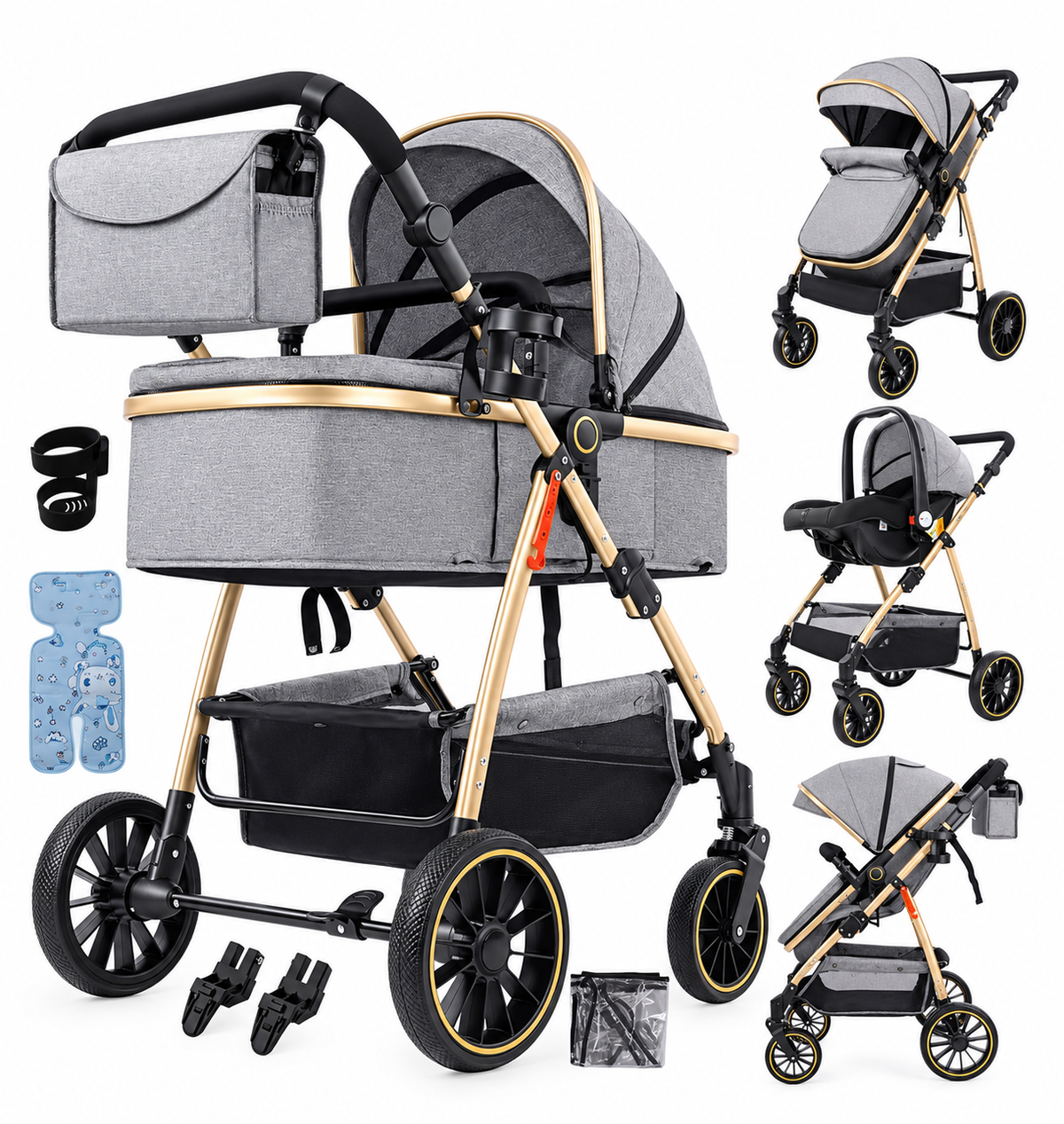 Poussette bébé 3-en-1 | Lüma Prestige