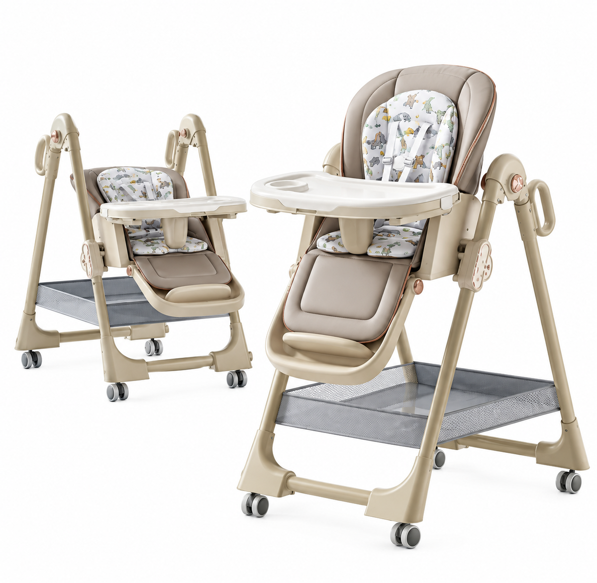 Chaise haute évolutive pour bébé avec roulette | Lüma  Evo